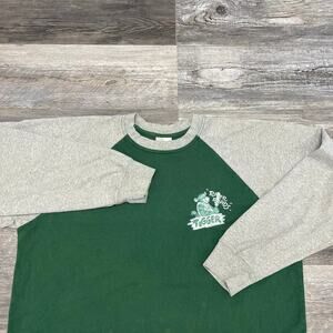 Vintage Disney Store‎ Winnie the Pooh Green Mens L Colorblock River Rapids Shirt